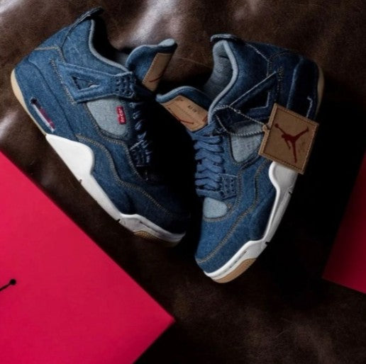 # Nike Air Jordan 4 x Levi's Denim Blue - Elevatekick