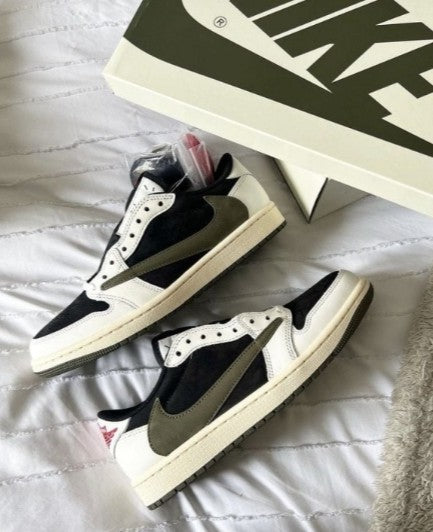 # NIKE Air Jordan 1 Low x Travis Scott Olive Semi UA - Elevatekick