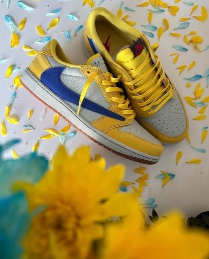 Nike Air Jordan 1 Low OG Travis Scott x Canary (Semi UA):