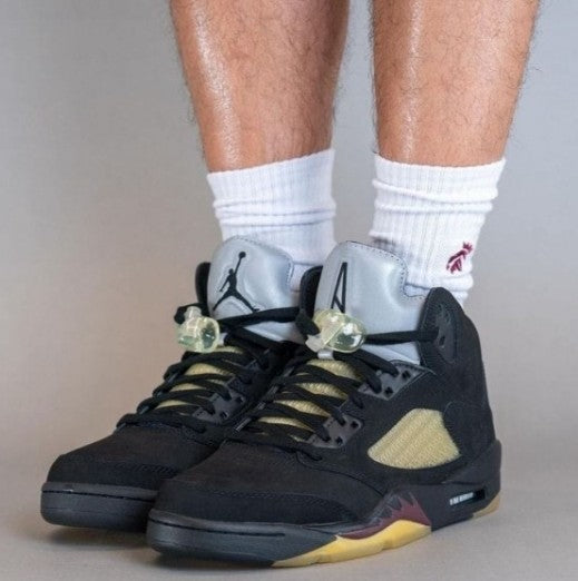 A Ma Maniére x Air Jordan 5 Burgundy Crush Black Pale Ivory