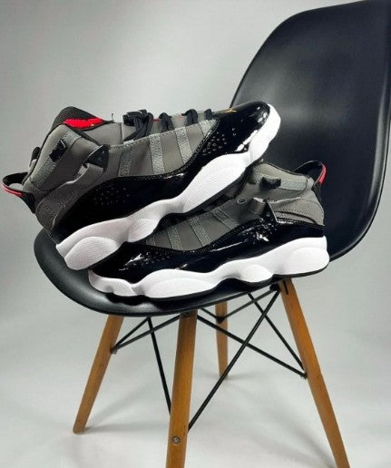 Nike Air Jordan 6 Rings Smoke Grey Black Red