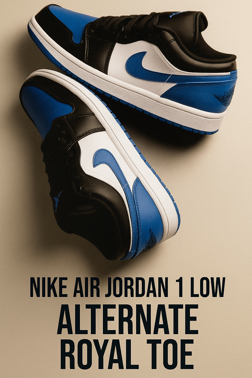 N_ike Air Jordan 1 Low Alternate Royal Toe