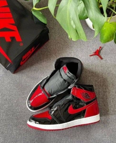 # Nike Air Jordan 1 Retro High Patent Bred SEMI UA - Elevatekick 