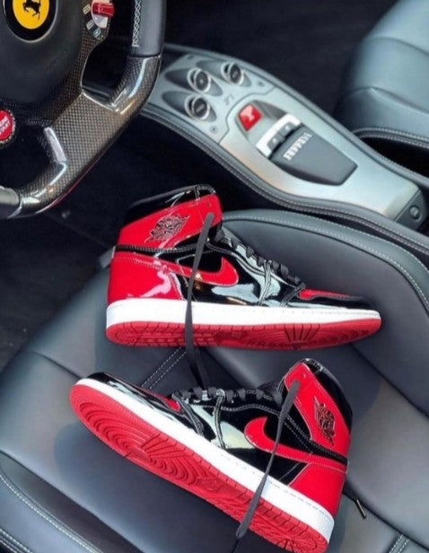 # Nike Air Jordan 1 Retro High Patent Bred SEMI UA - Elevatekick 