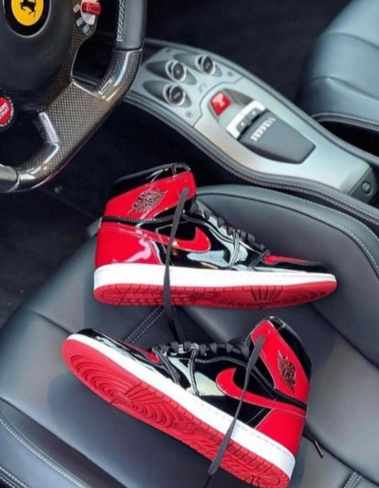# Nike Air Jordan 1 Retro High Patent Bred SEMI UA - Elevatekick 