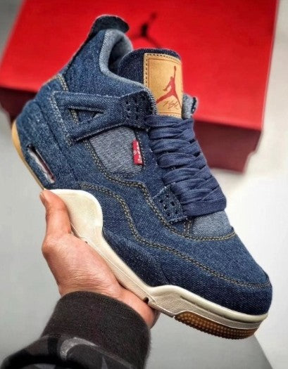 # Nike Air Jordan 4 x Levi’s Denim Blue (SEMI UA) - Elevatekick 