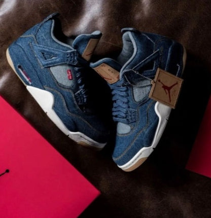# Nike Air Jordan 4 x Levi’s Denim Blue (SEMI UA) - Elevatekick 