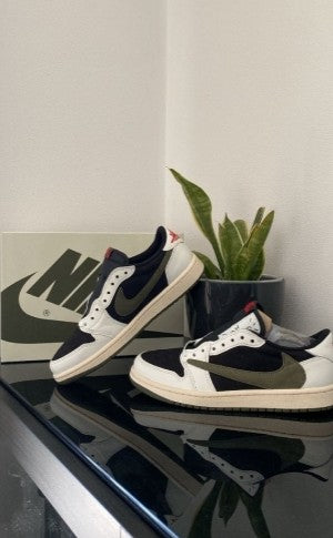 Nike Air Jordan 1 Low × Travis Scott Olive (Semi UA)