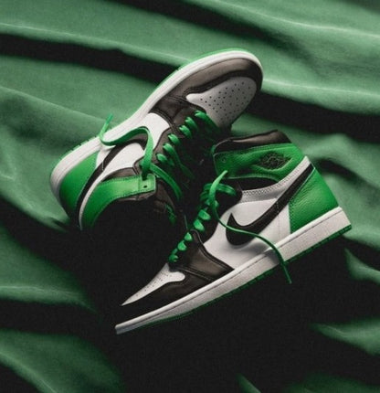 N_IKE Air Jordan 1 Retro High Lucky Green Semi UA