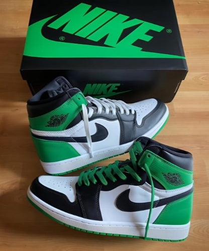 N_IKE Air Jordan 1 Retro High Lucky Green Semi UA