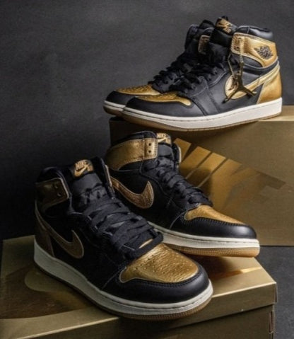 Air Jordan 1 Retro High OG Black and Gold