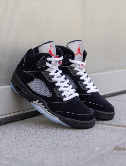 N_ikee Air Jordan 5 Retro OG Black Metallic
