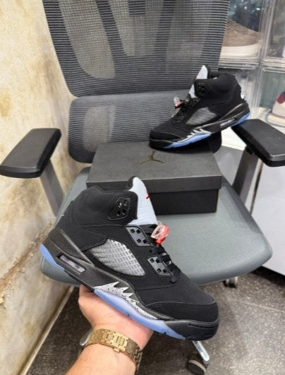 N_ikee Air Jordan 5 Retro OG Black Metallic