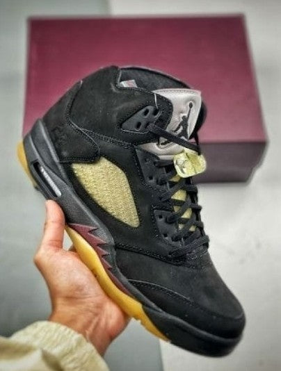 A Ma Maniére x Air Jordan 5 Burgundy Crush Black Pale Ivory