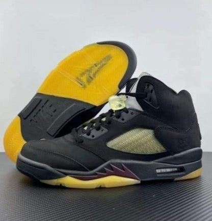 A Ma Maniére x Air Jordan 5 Burgundy Crush Black Pale Ivory