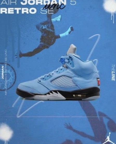Nik-e Air Jordan 5 UNC
