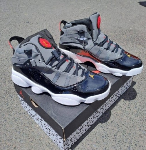 Nike Air Jordan 6 Rings Smoke Grey Black Red