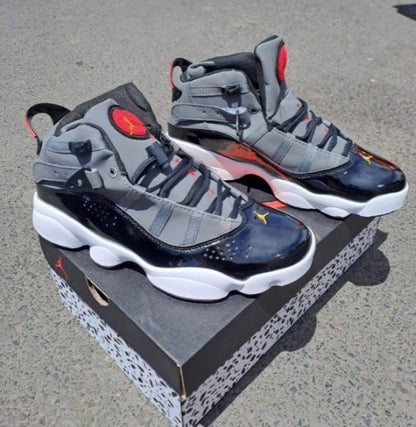 Nike Air Jordan 6 Rings Smoke Grey Black Red