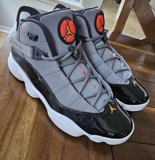 Nike Air Jordan 6 Rings Smoke Grey Black Red